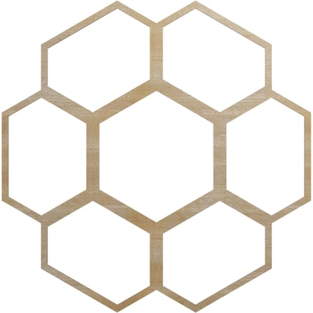 Ekena Millwork Florin Wood Fretwork Pierced Ceiling Medallion, Birch, 40"OD x 17 1/8"ID x 1/4"T CMWP40X40X0250FOBI